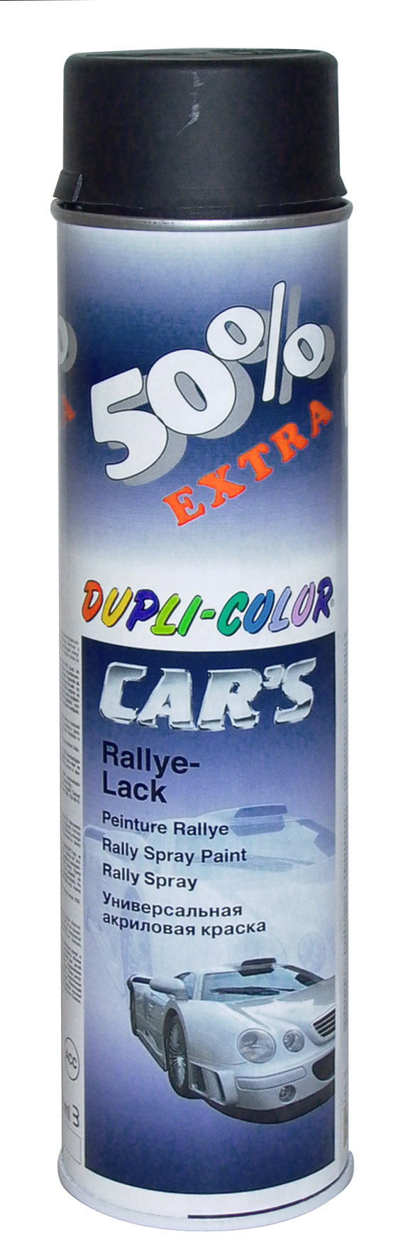 Spray Vopsea Negru Mat, Duplicolor Cars, 600ml